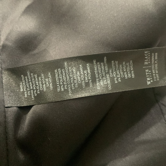 White House Black Market Red Rose Floral Satin Party Sun Dress Women's Size 0 - Picture 13 of 13